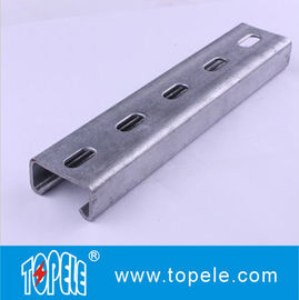 Canal Unistrut Galvanizado Preto 41X41MM, HDG Slotted / Plain Strut Channel para suportar condutas