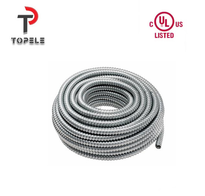 UL padrão de aço galvanizado conduto elétrico flexível 1/2 &quot; - 4&quot;