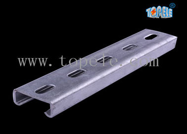 HDG preto com ranhuras, estribo plano, canal unistrut para suportar condutores 41X 41MM