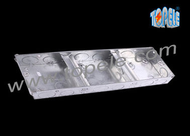 Caixa de tomada eléctrica de tecto metálico cobre 1 + 1 + 1 Gang conduit