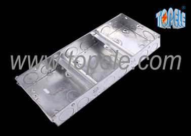 Caixa de tomada eléctrica de tecto metálico cobre 1 + 1 + 1 Gang conduit