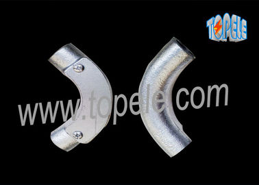 BS4568 Tubo de aço galvanizado canal de ferro maleável intersecção cotovelo 20mm / 25mm