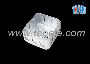 Caixas Eléctricas de Aço Galvanizado e Coberturas / Caixas de Condutores Quadrados de 4 polegadas com Knockouts