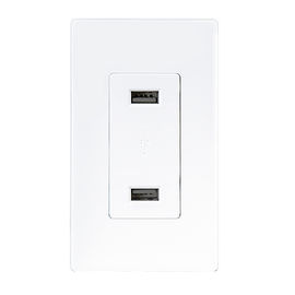 LD-U001 4.2A Smart High Speed USB Charger Outlet, 2 portas USB com 2 placas de parede