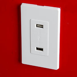 LD-U001 4.2A Smart High Speed USB Charger Outlet, 2 portas USB com 2 placas de parede