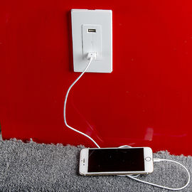 LD-U001 4.2A Smart High Speed USB Charger Outlet, 2 portas USB com 2 placas de parede
