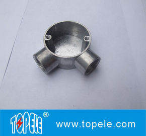 TOPELE 25 mm / 32 mm BS Conduto Elétrico Galvanizado Alumínio Caixa de Junção Circular Para Acessórios de Conduto