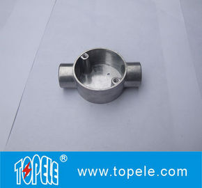 TOPELE 20mm / 25mm BS4568 / BS31 Elétrico de dois sentidos de ângulo circular de alumínio caixa de junção, acessórios de conduto elétrico