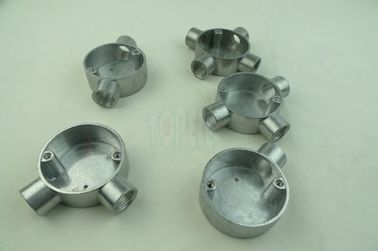 TOPELE 25 mm / 32 mm BS Conduto Elétrico Galvanizado Alumínio Caixa de Junção Circular Para Acessórios de Conduto