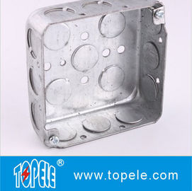 Caixas Eléctricas de Aço Galvanizado e Coberturas / Caixas de Condutores Quadrados de 4 polegadas com Knockouts