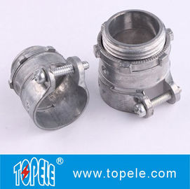 Condução e acessórios flexíveis de fundição a base de zinco Conector de compressão reta de metal flexível