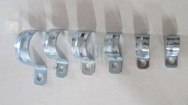 Condução e acessórios, aço revestido de zinco com um buraco EMT / IMC Conduit Straps / UL listado aço galvanizado rígido com um buraco