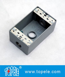 Caixas elétricas resistentes a intempéries 3 buracos / 5 buracos Caixas de saída de gangue único Metal fundido a óleo