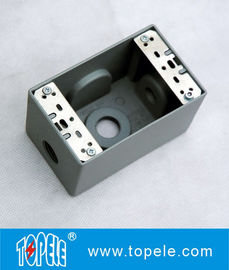 Caixas elétricas resistentes a intempéries 3 buracos / 5 buracos Caixas de saída de gangue único Metal fundido a óleo