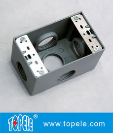 Caixas elétricas resistentes a intempéries 3 buracos / 5 buracos Caixas de saída de gangue único Metal fundido a óleo