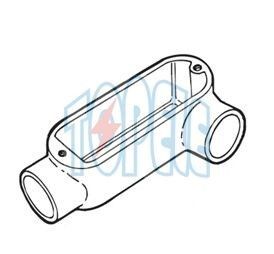 Corpo de conduta de 4 polegadas, Corpo de conduta de fio rígido de metal industrial, Corpo de conduta rígida de fio rígido de alumínio tipo LL