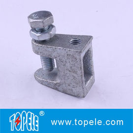 Grampos de feixe de ferro maleável, equipamentos de tubulação Grampos de feixe de ferro galvanizado superior universal OEM / Lay In Lugs / aço de mola de esmalte preto