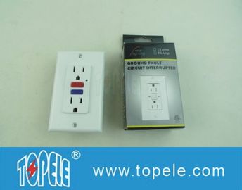 Receptores comerciais duplex GFCI resistentes a adulterações de 125 V com luz indicadora LED