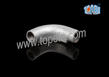 Caixa de junção circular de ferro maleável de cotovelo de ferro 20MM 3 / 4 ′′, 1 ′′BS4568 GI com buraco com toque