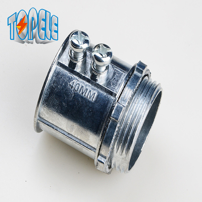 Tipo do conector EMT Aleacion Zinc EMT Connector Set Screw do IEC 61386 25mm