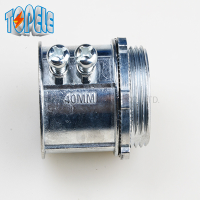 Tipo do conector EMT Aleacion Zinc EMT Connector Set Screw do IEC 61386 25mm