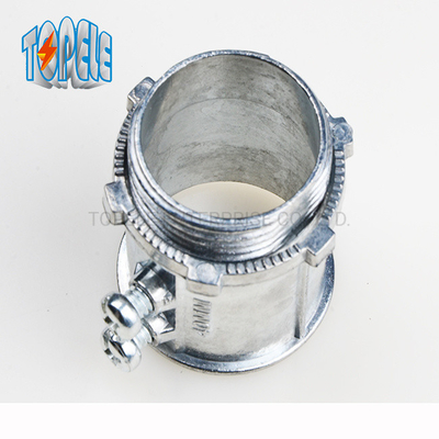Tipo do conector EMT Aleacion Zinc EMT Connector Set Screw do IEC 61386 25mm