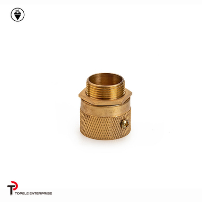 Máquina CNC Adaptador masculino de mangueira de condução de latão, Adaptador masculino de latão