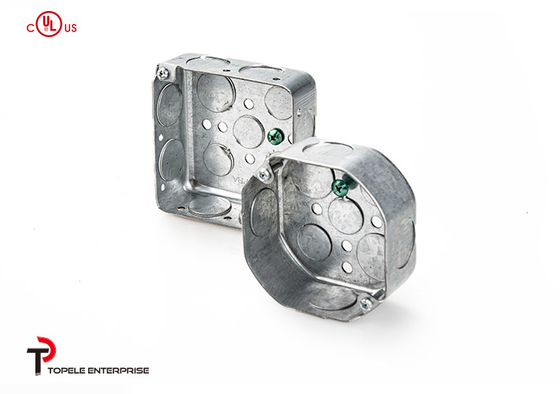 TOPELE 54171, 4 ̊ Caixas de conduta elétrica galvanizadas de aço octogonal, 2-1/8 &quot;Deep, 1/2&quot; Knockou