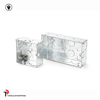 25mm, 35mm aço BS4568 GI Box / Terminal Um Gang GI Box, caixas elétricas e coberturas