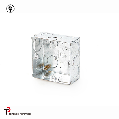 25mm, 35mm aço BS4568 GI Box / Terminal Um Gang GI Box, caixas elétricas e coberturas