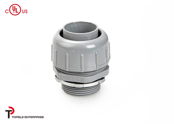 Conector reto não metálico Liquidtight 1/2 do encaixe da canalização do PVC dentro.