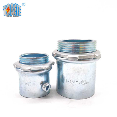 Compressão dos conectores de EMT Steel Set Screw/tipo galvanizados do parafuso de fixação