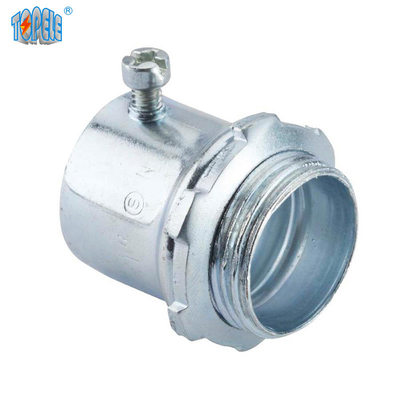 Compressão dos conectores de EMT Steel Set Screw/tipo galvanizados do parafuso de fixação