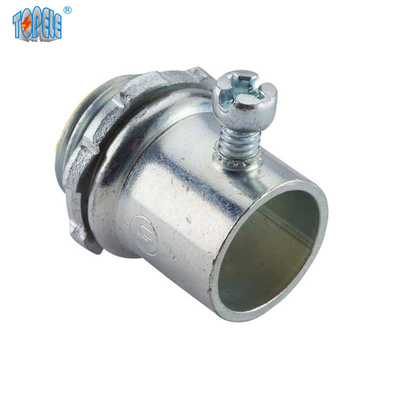 Compressão dos conectores de EMT Steel Set Screw/tipo galvanizados do parafuso de fixação