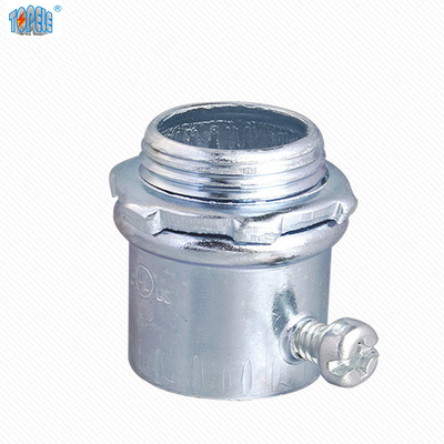 Compressão dos conectores de EMT Steel Set Screw/tipo galvanizados do parafuso de fixação