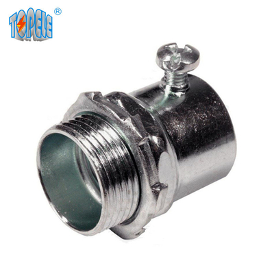 Conectores de Topele EMT Steel Set Screw com SEM a garganta plástica