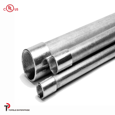 1/2 de IMC conduto e acessórios galvanizado cabo de aço conduto de 10 pés de comprimento