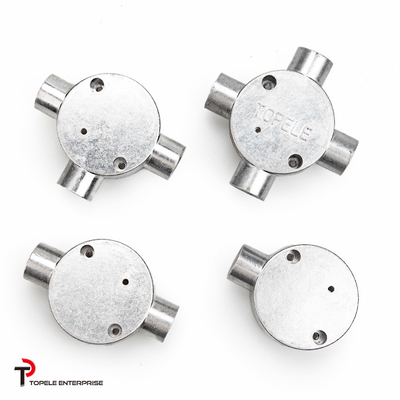 TOPELE 25MM Caixa de junção de alumínio galvanizado a quente / Caixa de condução de metal com normas BS4568 /