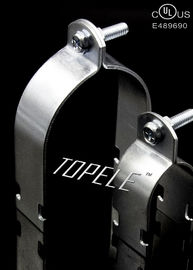 Galvanizado Finish Strut Clamps canal tipo universal com uma porca de aço / parafuso