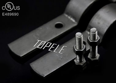 Grampos de tubos de aço carbono Grampos de suporte de tubos de espartilho com 1/2 polegada - tamanho de 6 polegadas