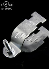 Grampos de tubos de aço UL / Grampos de estribe galvanizados para tubos rígidos, acabamento de superfície galvanizado