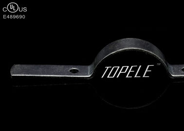 Grampos de tubos de aço preto revestidos de zinco para conduta / tubo de suporte, certificado UL