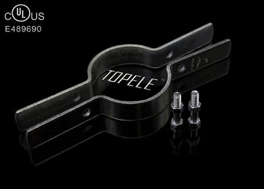 Grampos de tubos de aço preto revestidos de zinco para conduta / tubo de suporte, certificado UL