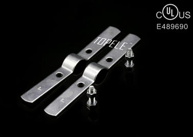 Grampos de tubos de aço zincados / pretos com parafuso, grampos de suporte de tubos UL Standard