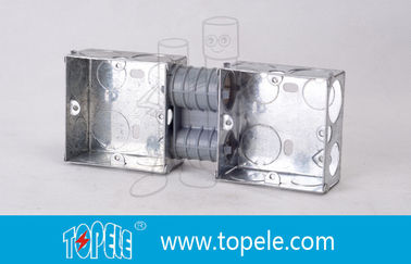 Caixas Elétricas / 2-Gang British Standard Caixa de Condutores Metálicos com PVC, Caixa de Comutação