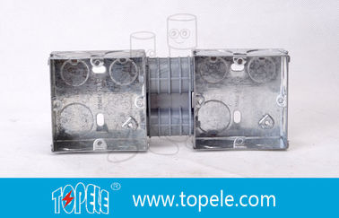Caixas Elétricas / 2-Gang British Standard Caixa de Condutores Metálicos com PVC, Caixa de Comutação