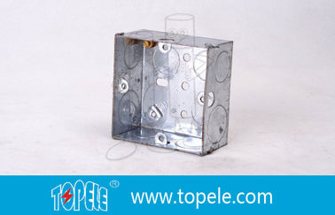 Caixas elétricas de aço galvanizado e tampas de banda única