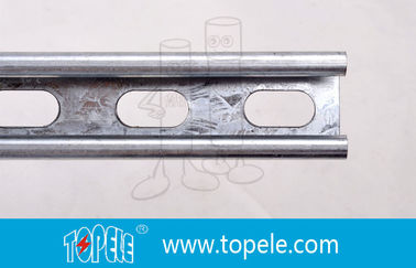 Canal Unistrut Galvanizado Preto 41X41MM, HDG Slotted / Plain Strut Channel para suportar condutas