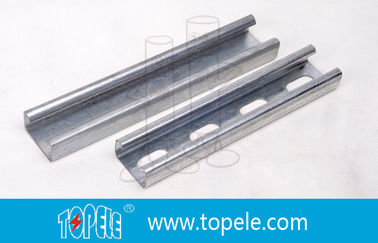Canal Unistrut Galvanizado Preto 41X41MM, HDG Slotted / Plain Strut Channel para suportar condutas