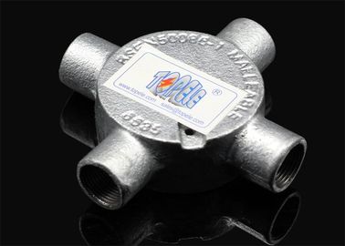 3/4 ̊ ou 1 ̊ Inspecção de canal Cotovelo Tee Caixa de junção circular de ferro maleável para condutas rígidas